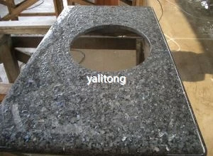 Blauwe parel granieten ijdelheid Top